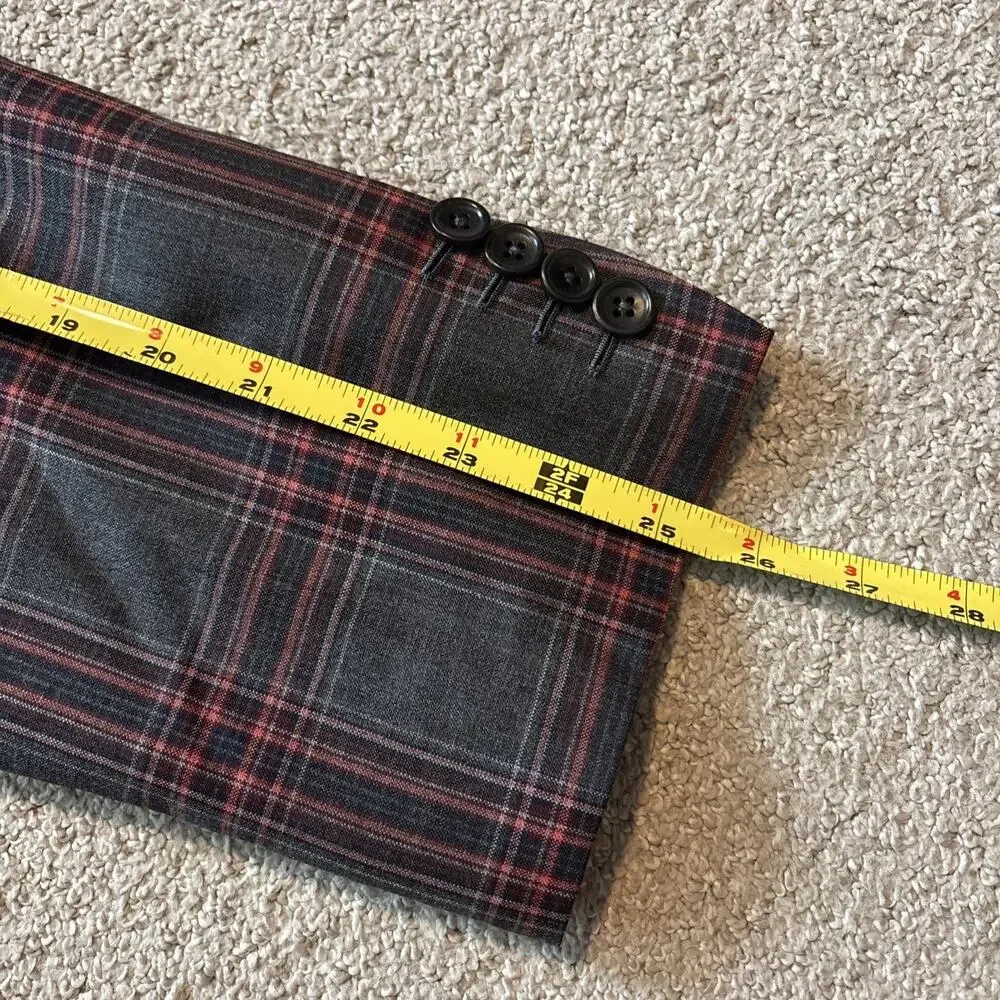John Cena Own David Alan Holland Sherry Gray Plaid 3 Piece Suit Custom Wool